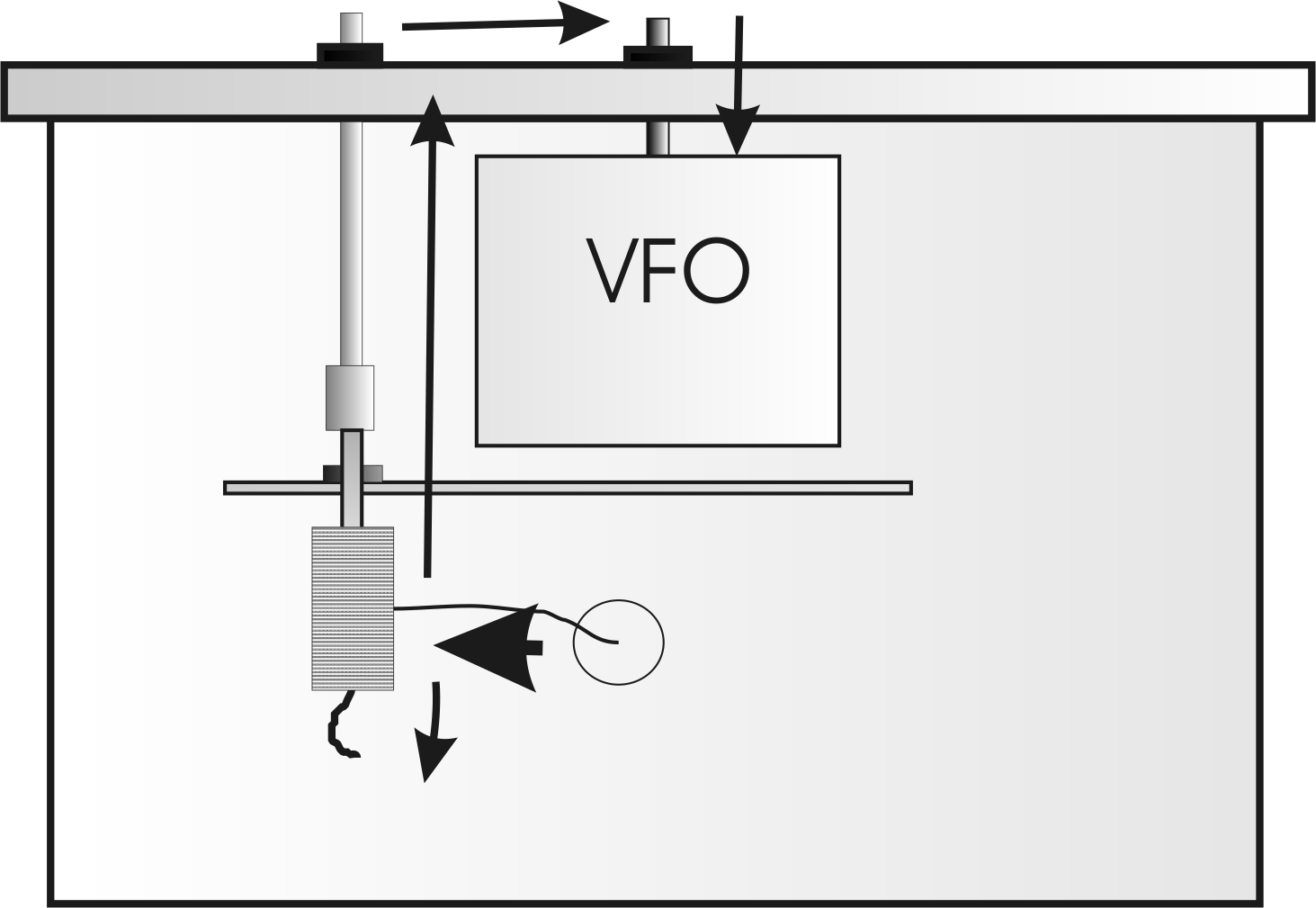 Johnson VFO chirp frequency jump Johnson VFO chirp frequency jump